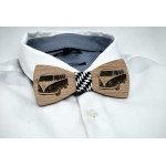 Bow tie in wood, vw combi motif