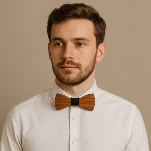 Which wooden bow tie suits which face shape?